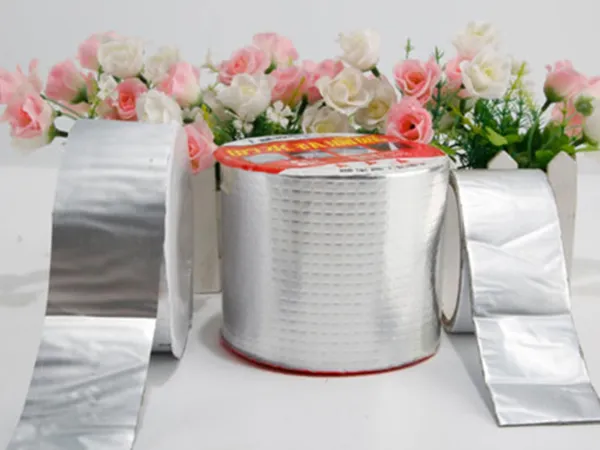 Three colors and styles of aluminum foil butyl tape.