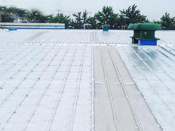 Use aluminum foil butyl tape to seal the roof for waterproofing.
