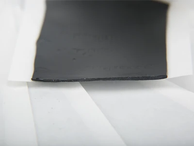 Butyl semi-solid vibration damping block with a certain thickness