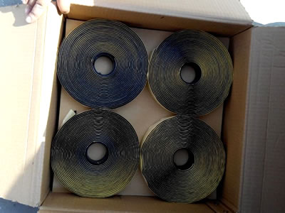 There are four rolls of butyl sealant tapes in one carton box.