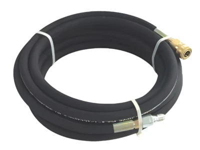 Black high pressure pipeline blocking airbag with connector and high pressure pipe
