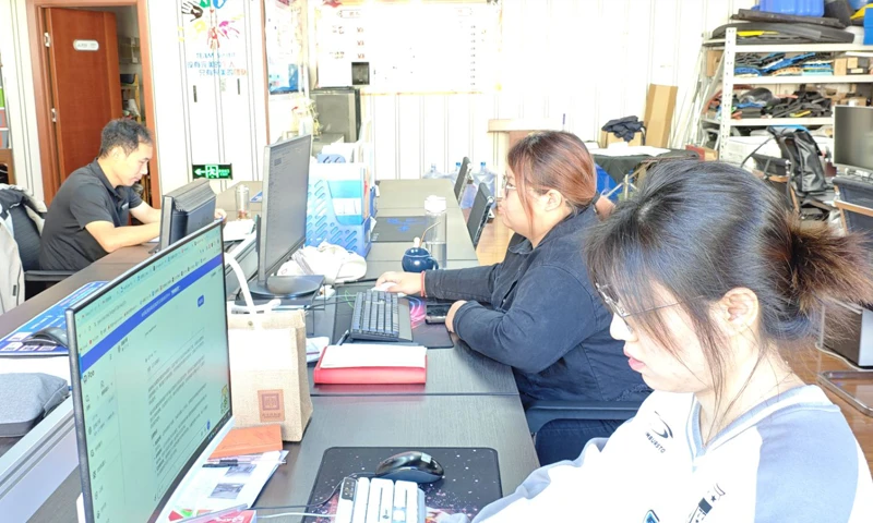 Staff are working in the office