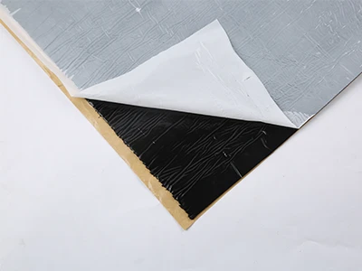 A double-sided butyl tape with a black sealant