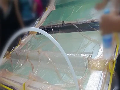 Yellow colloidal double-sided butyl tape used for plastic sealing adhesion